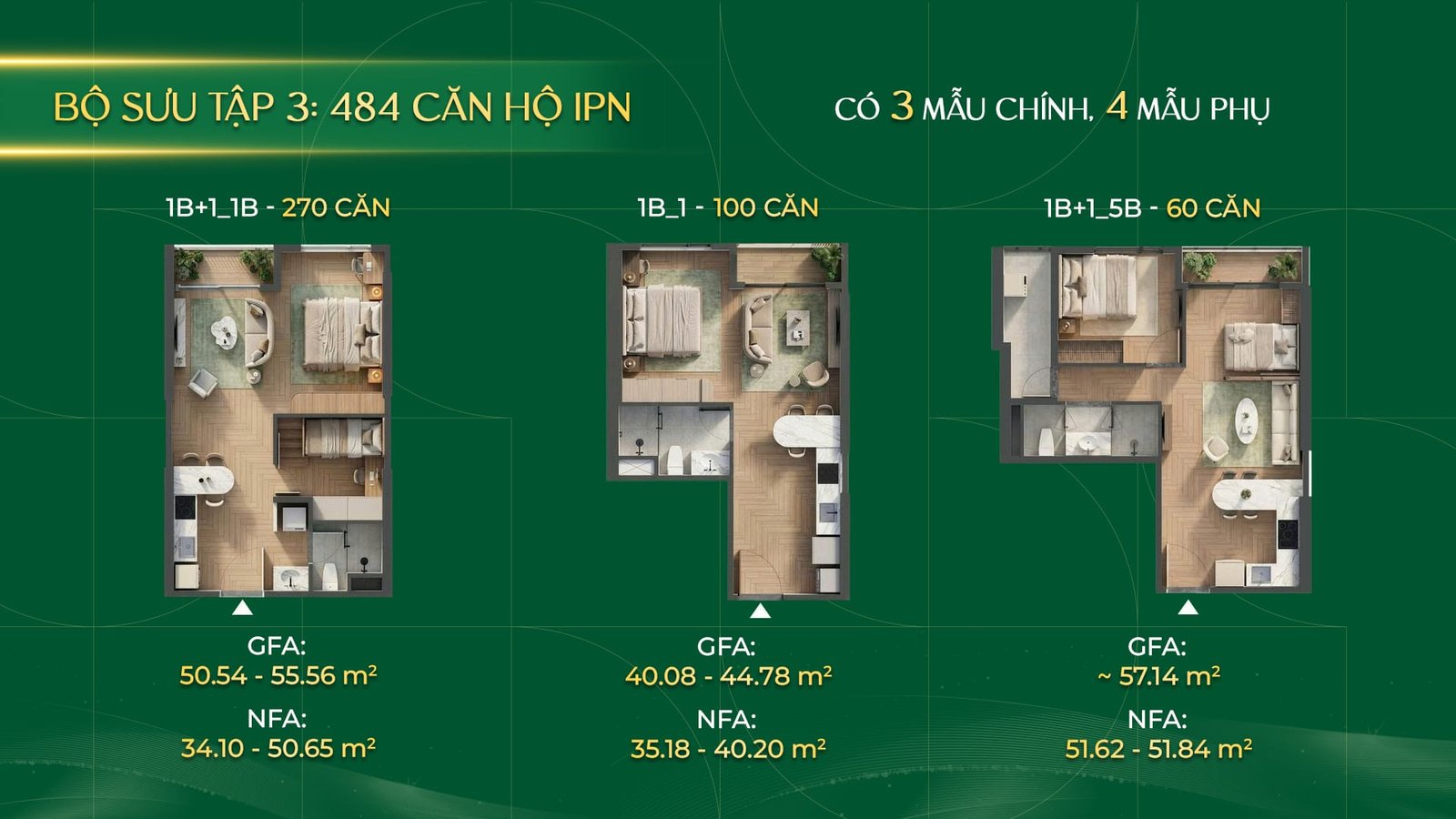 1-bedroom plan