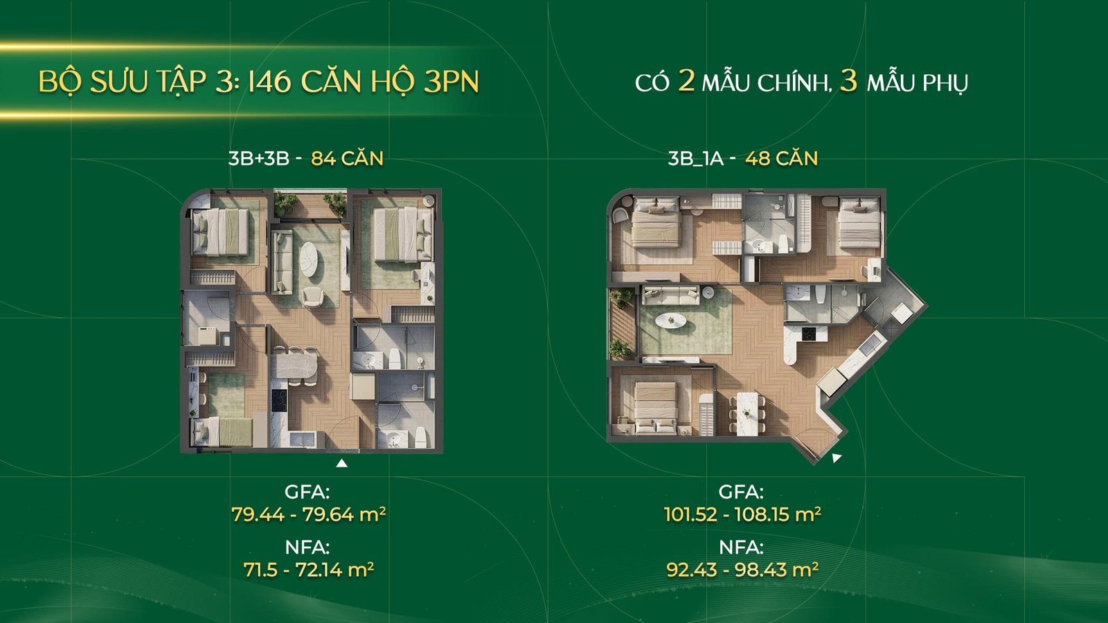 3-bedroom plan