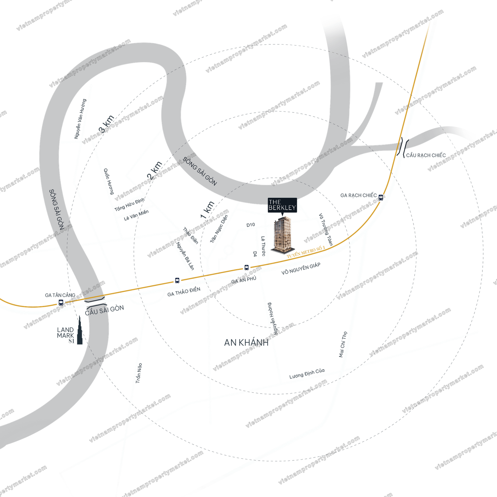 The Berkley location map