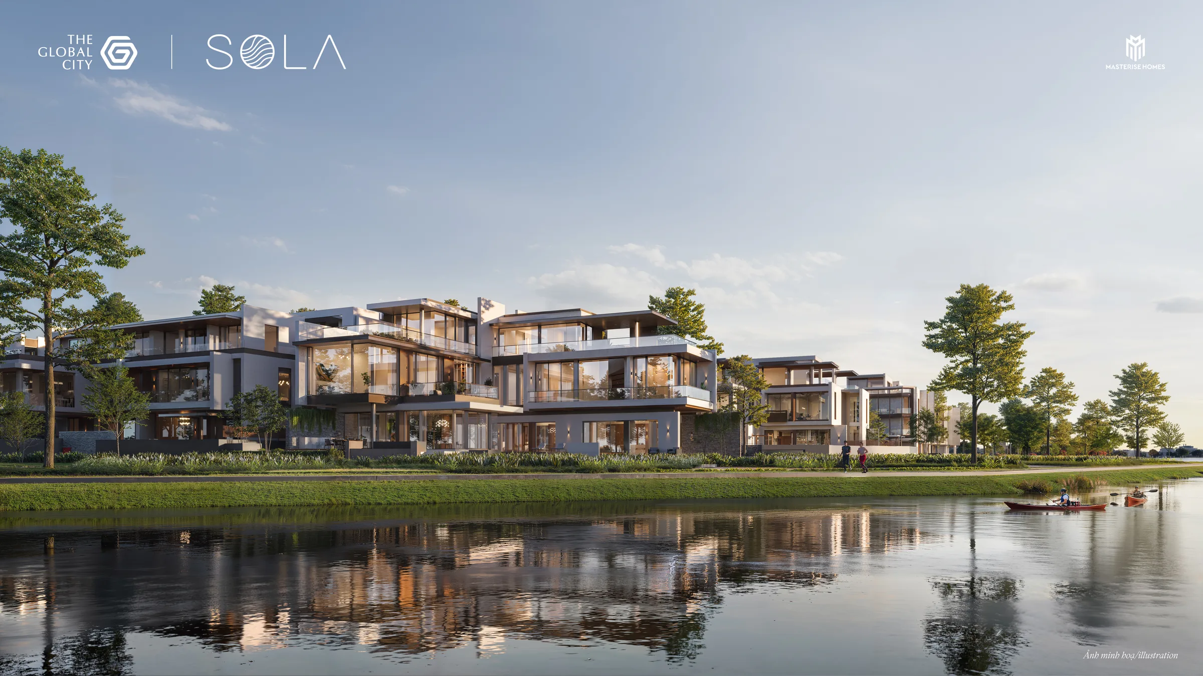 Detached villa overview render