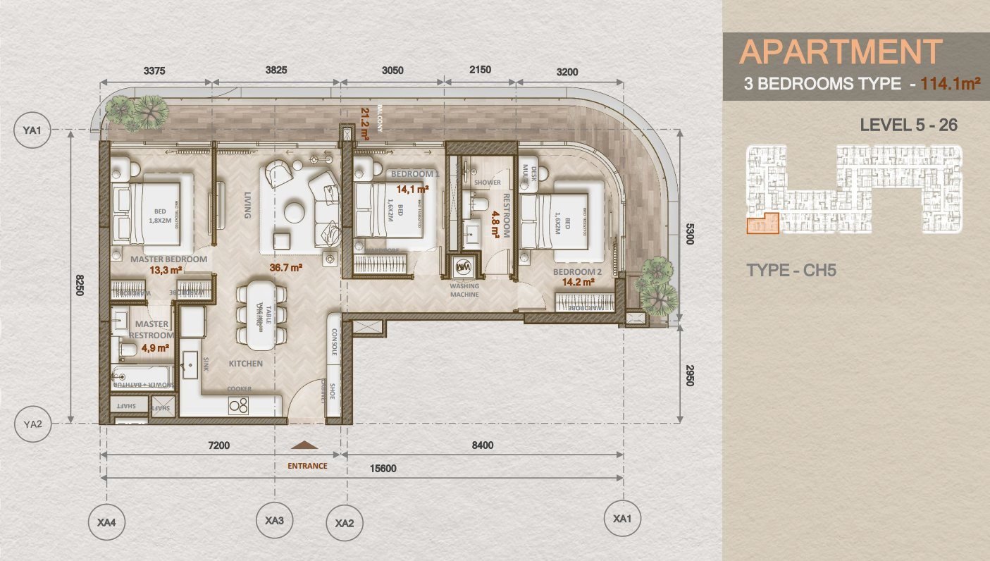 3-Bedroom · Type CH5