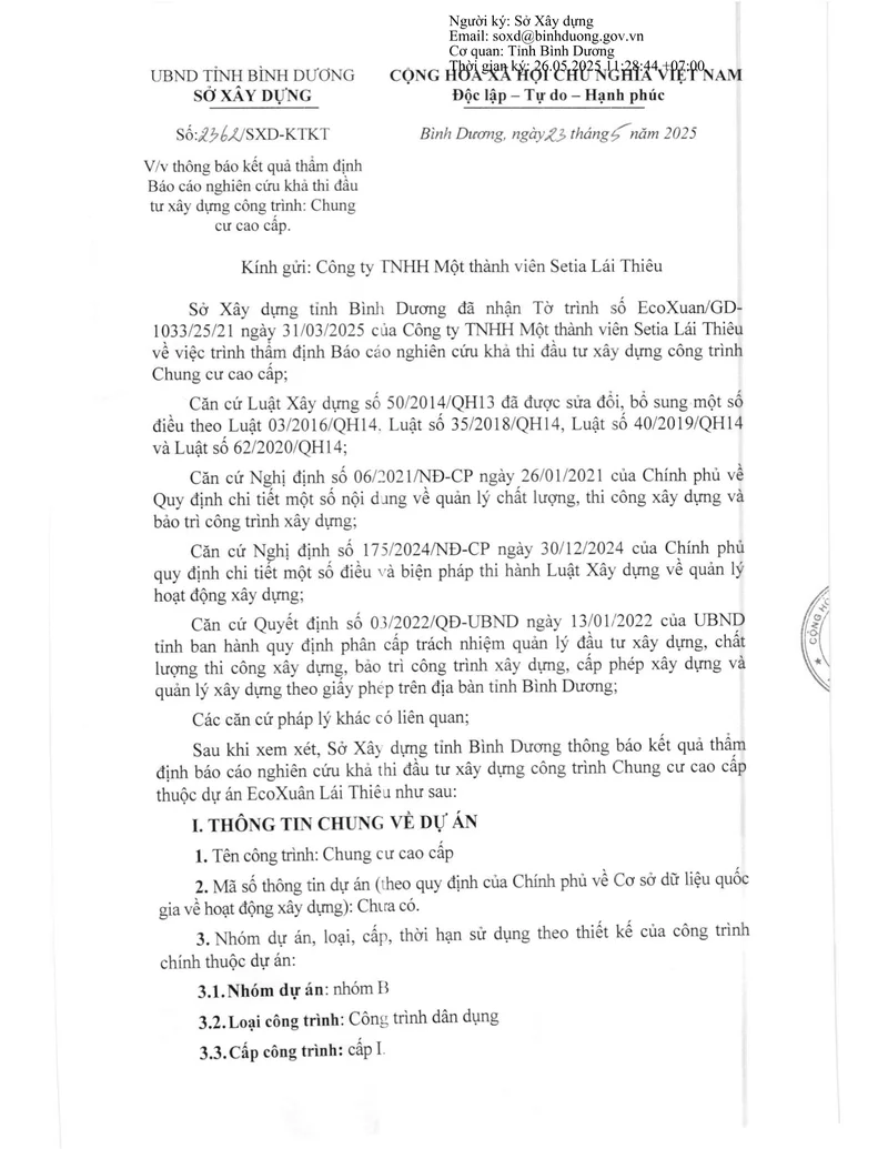 Feasibility Study · Appraisal Report · first page